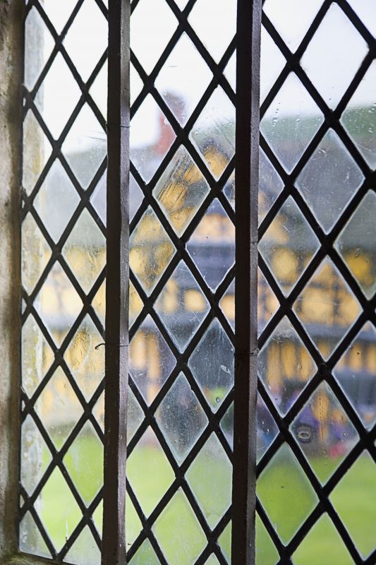 Damaged Leaded Glass Panel